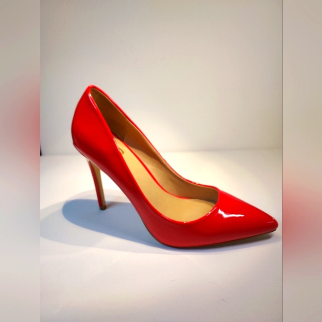 Max No.6 Sz8 Red 4.5inch Pumps Heels